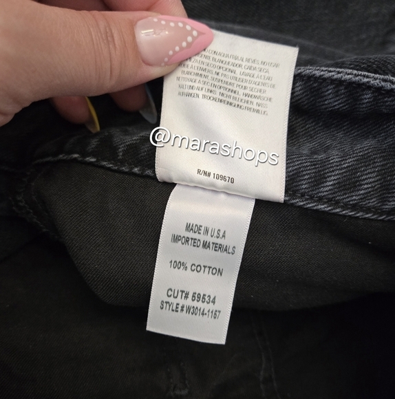 Goldsign Idris High-rise Wide-leg Jeans Black - Picture 7 of 8